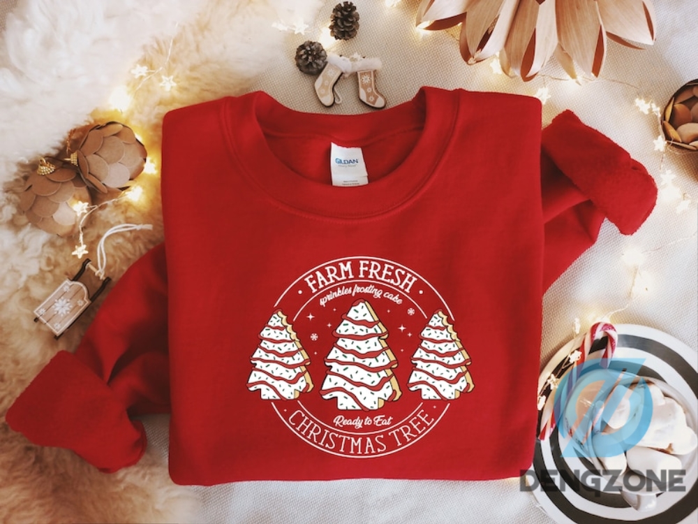 Farm Fresh Christmas Tree Cakes Shirt Funny Christmas Shirt Tree Farm