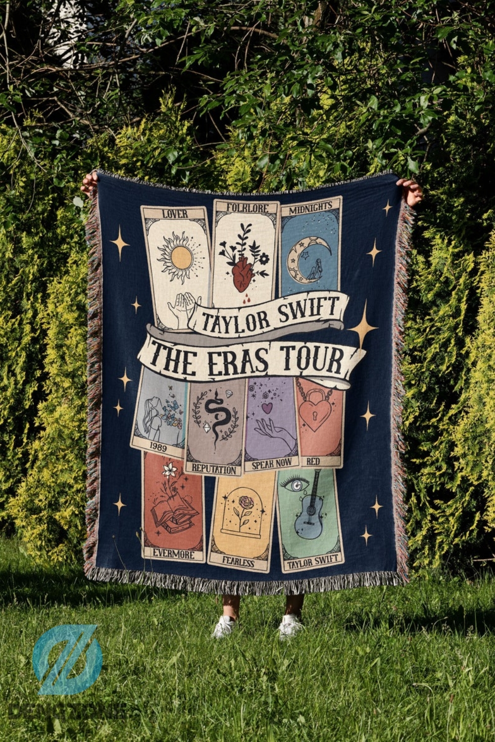 Hand Woven Eras Tour Blanket  Swiftie Throw Unique Taylor Gift