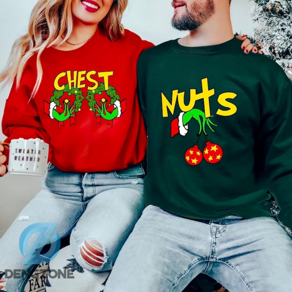 Design Your Delight  Couples Matching Sweatshirts And Family Holiday Hoodie With Chest Or Nuts Options