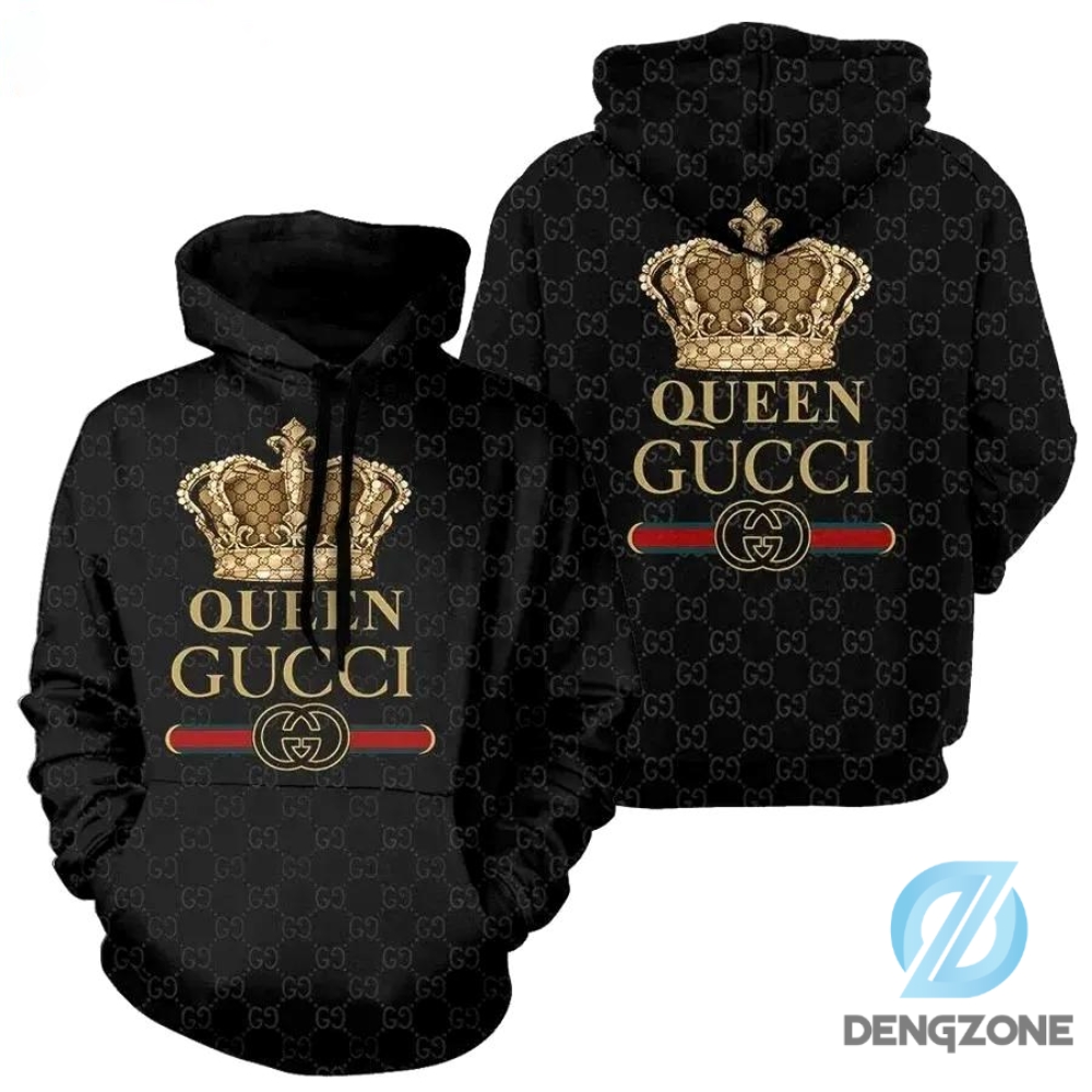 Gucci Queen Elegance Womens Tailored Black Hoodie