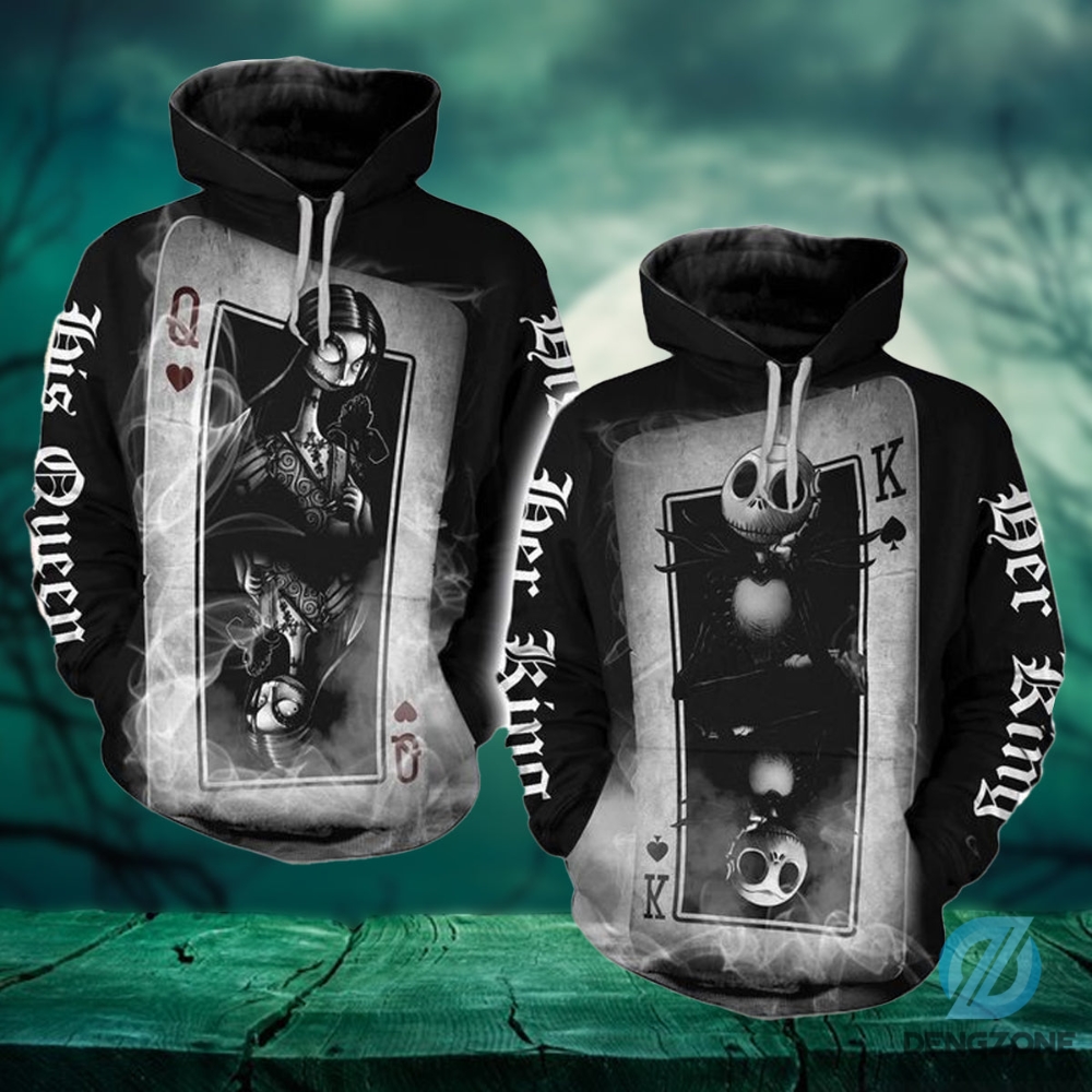 Her King His Queen Couple Hoodie Horror Hoodie Nightmare Before Christmas Hoodie