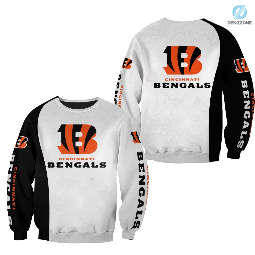 3D All Over Printed Cincinnati Bengals Sweatshirt Tshirt Hoodie