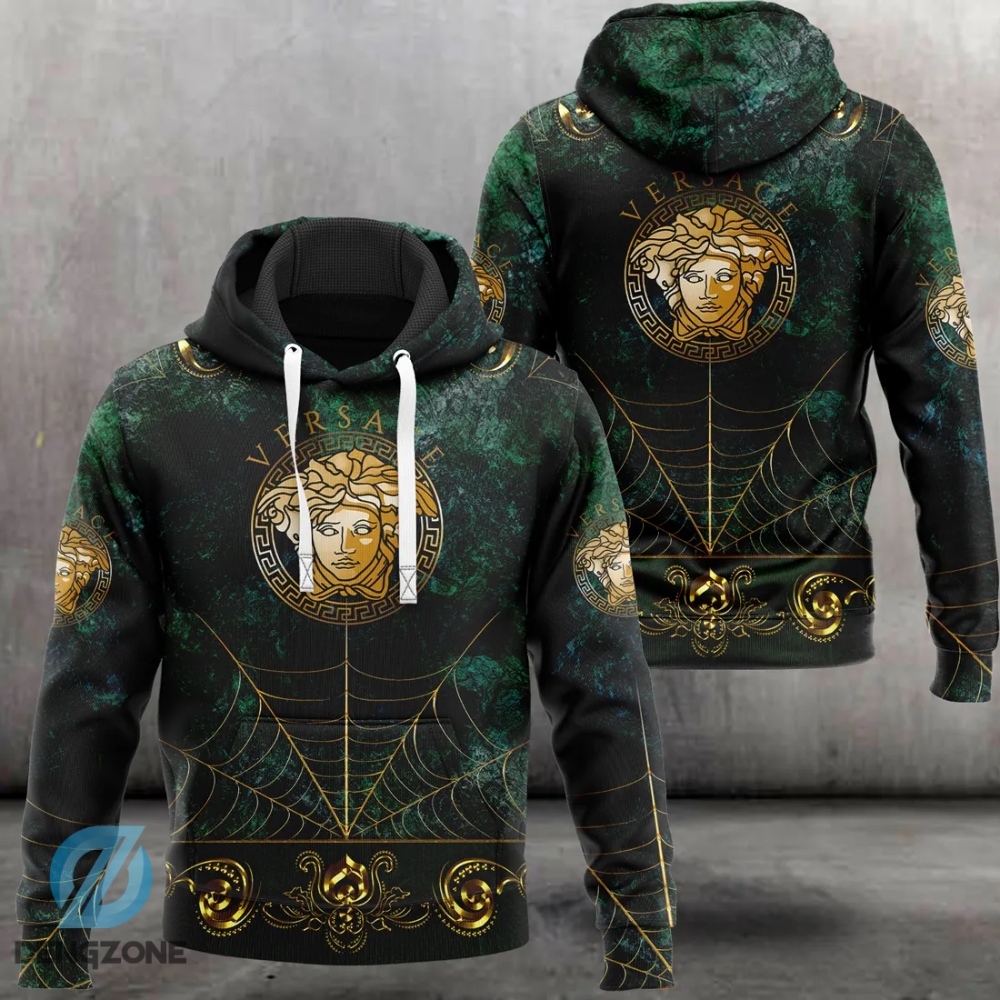 Versace Green Hoodie Unisex Hoodie Luxury Brand