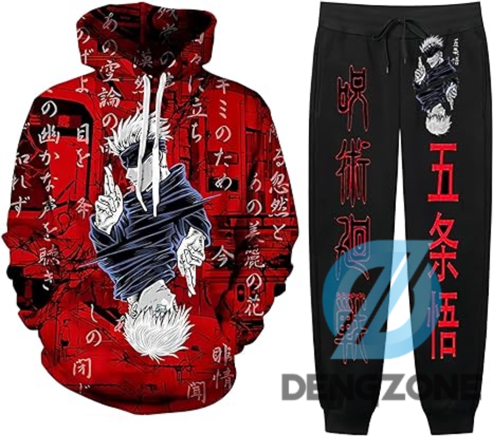 Mens And Womens Anime Hoodies And Sweatpants Hoodies Pant