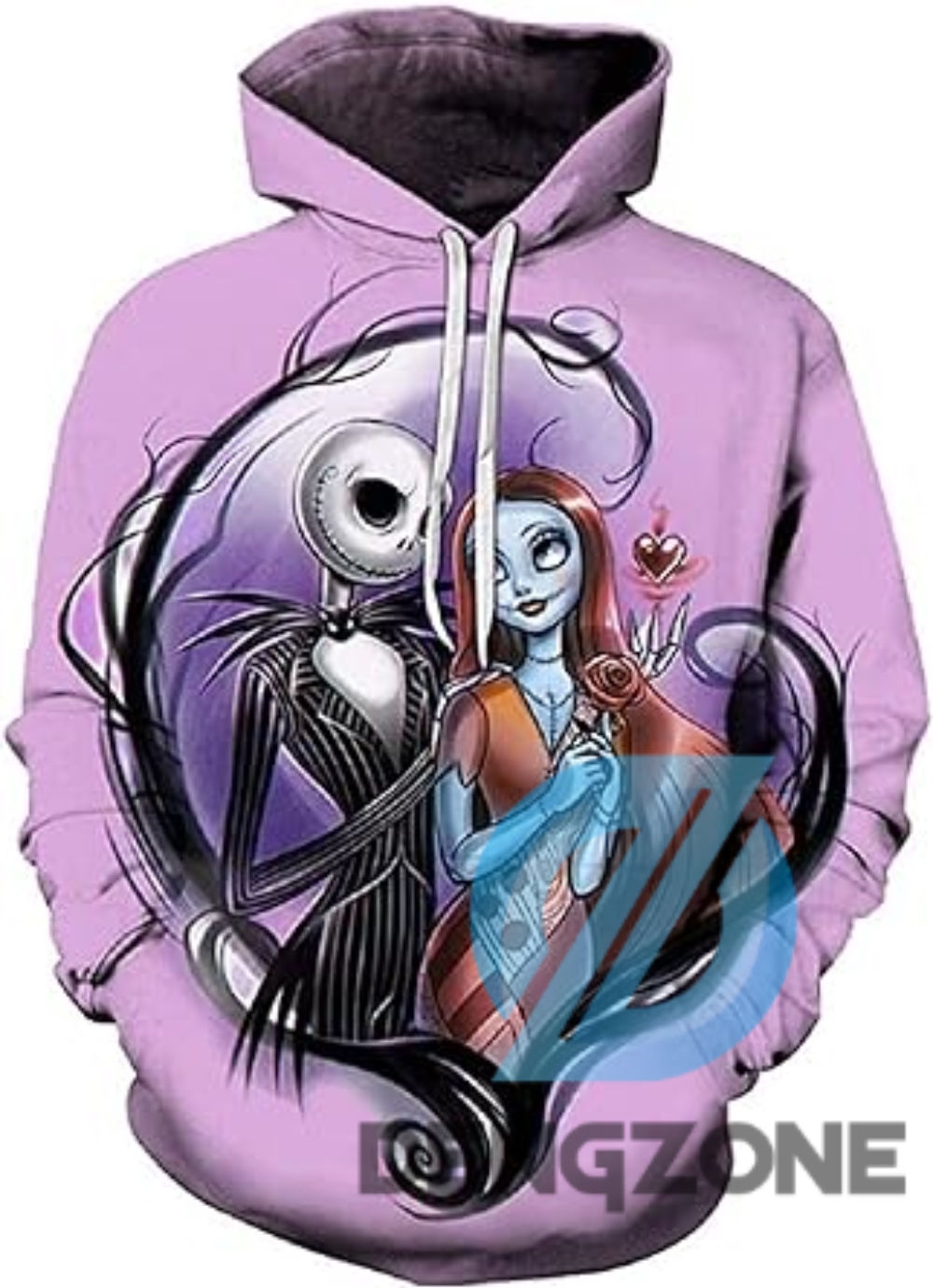 Unisex Nightmare Before Christmas Jack  Sally Novelty Hoodie 3D Print Sweatshirts Hoodie