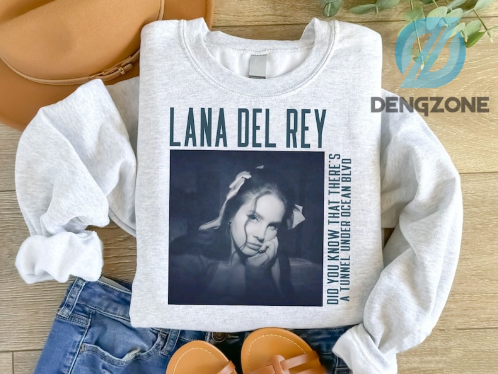 Vintage Lana Del Rey Sweatshirt Did You Know That Theres A Tunnel Under Ocean Blvd